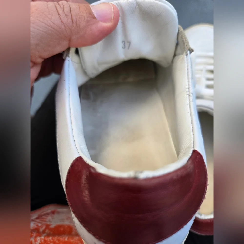 Moncler White and Red Women Sneakers Size 37 - Picture 5 of 8